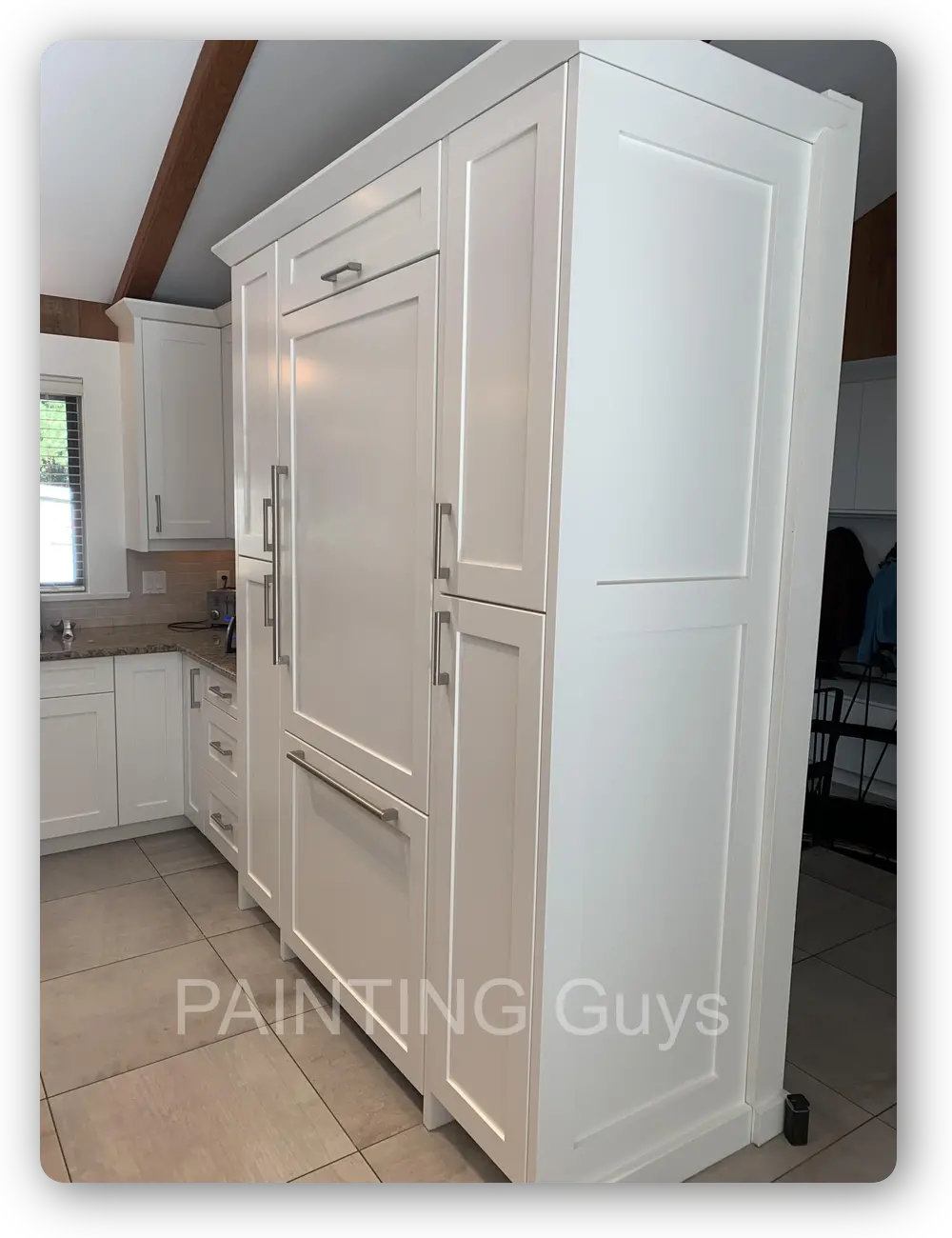 Painting a Built-in Refrigerator