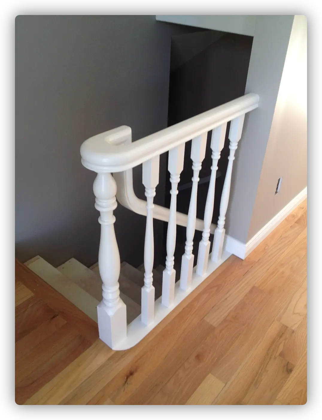 Painting railings after