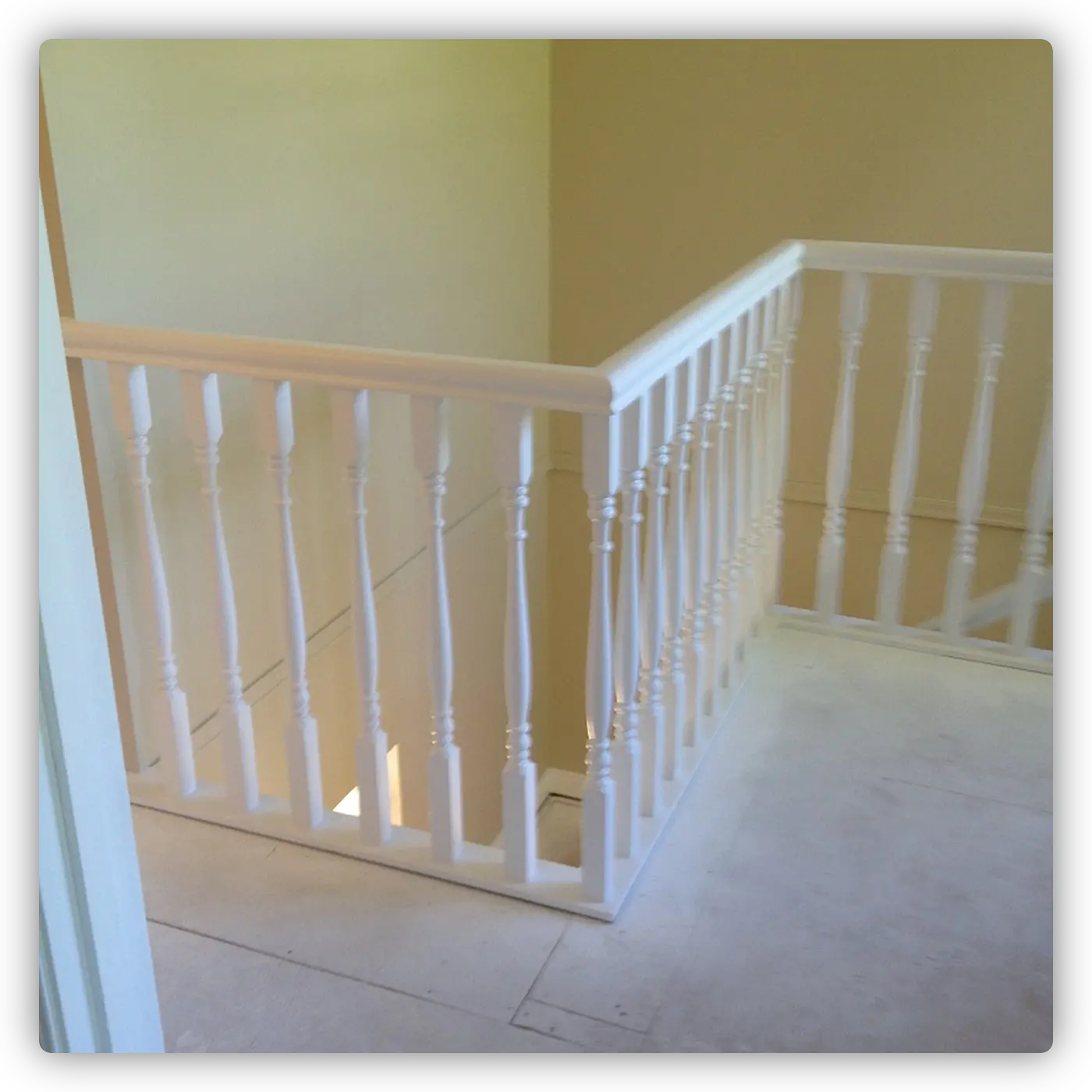 Painting railings and spindles 