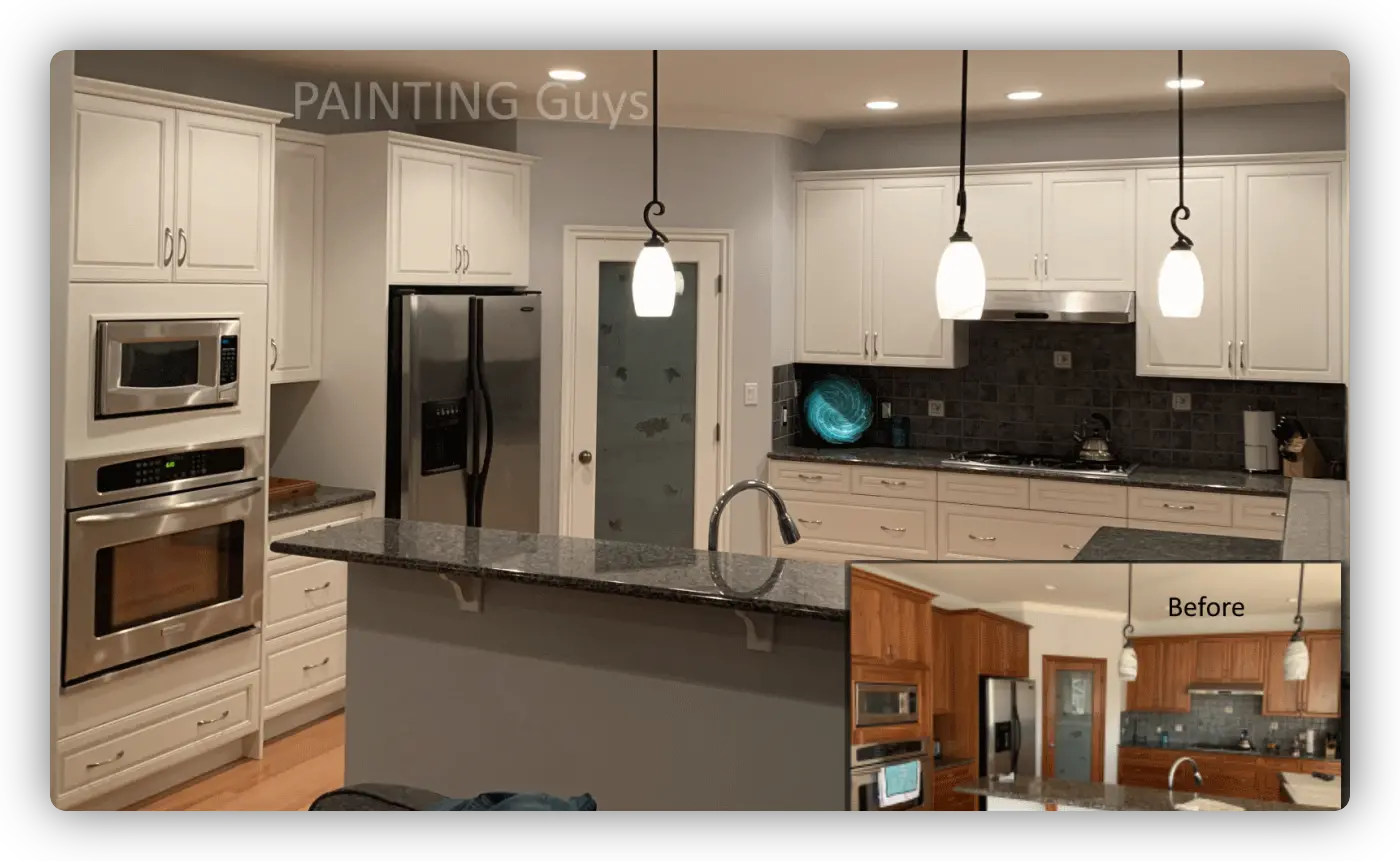 Kitchen Cabinet Painting - PAINTING Guys