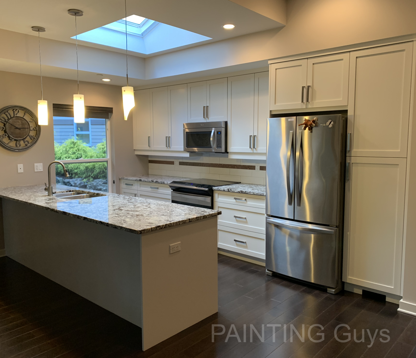 Classic Gray, kitchen cabinet painting: PAINTING Guys, Parksville BC