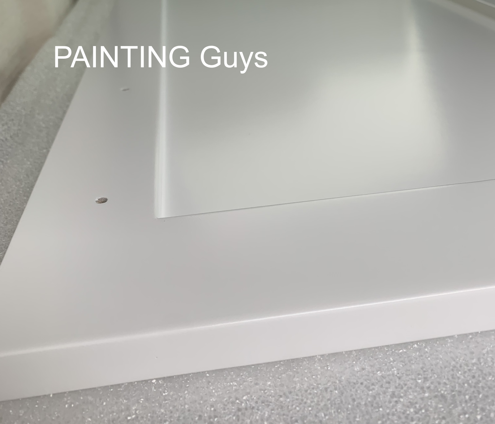 Kitchen cabinet spray painting 