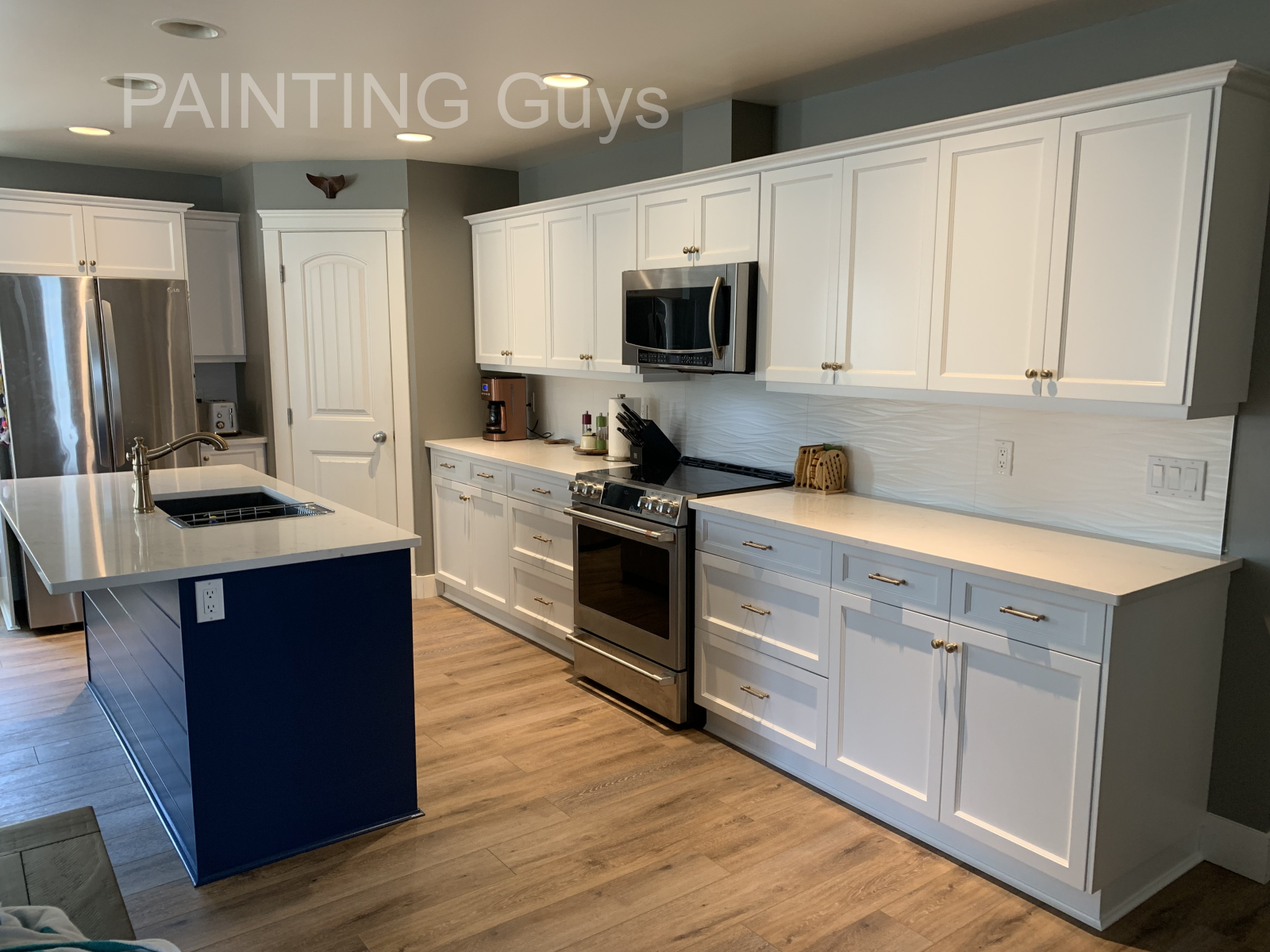Two-tone kitchen cabinets PAINTING Guys
