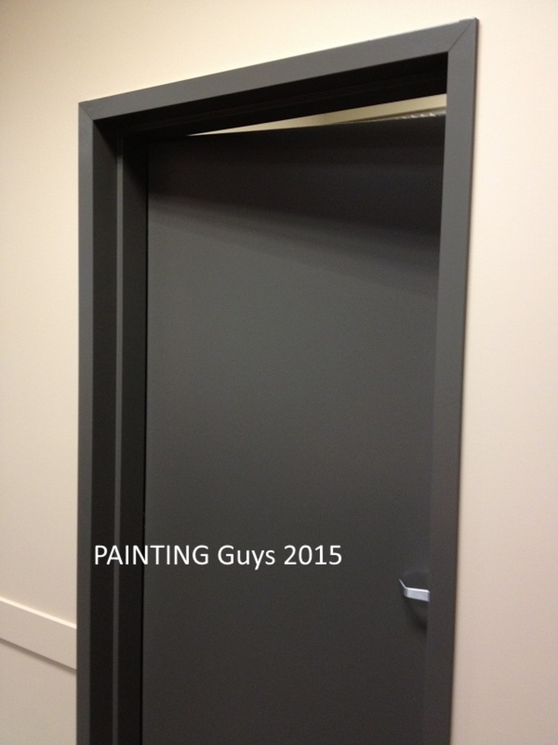 Prince George office doors & elevator painting