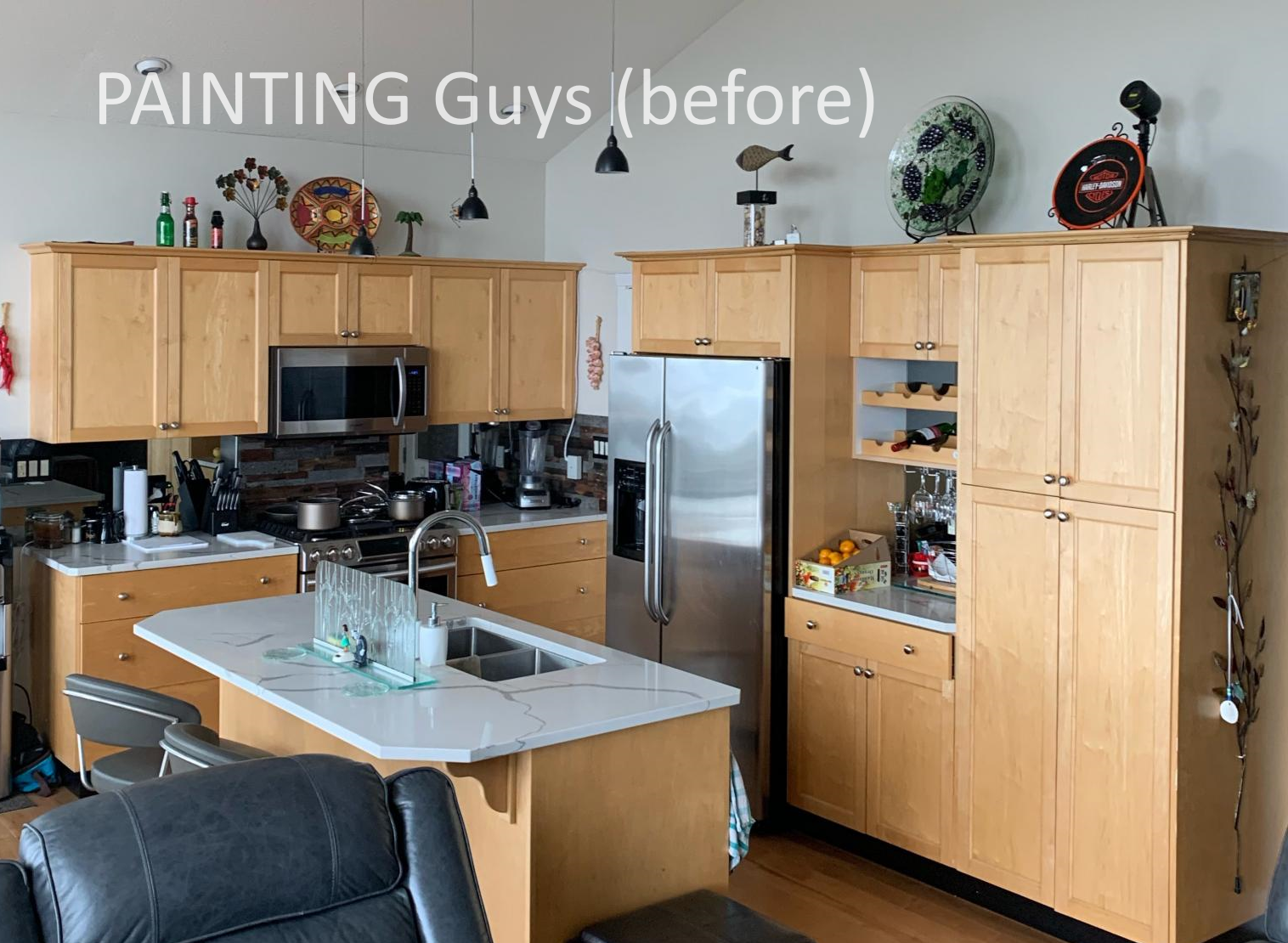 Kitchen cabinet painting Edmonton