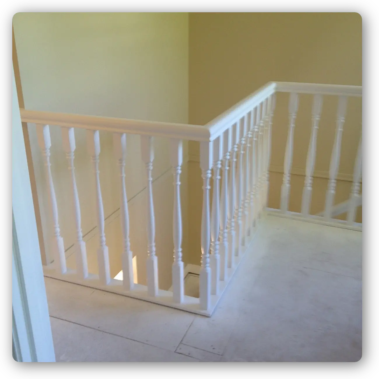 Painting railings and spindles 