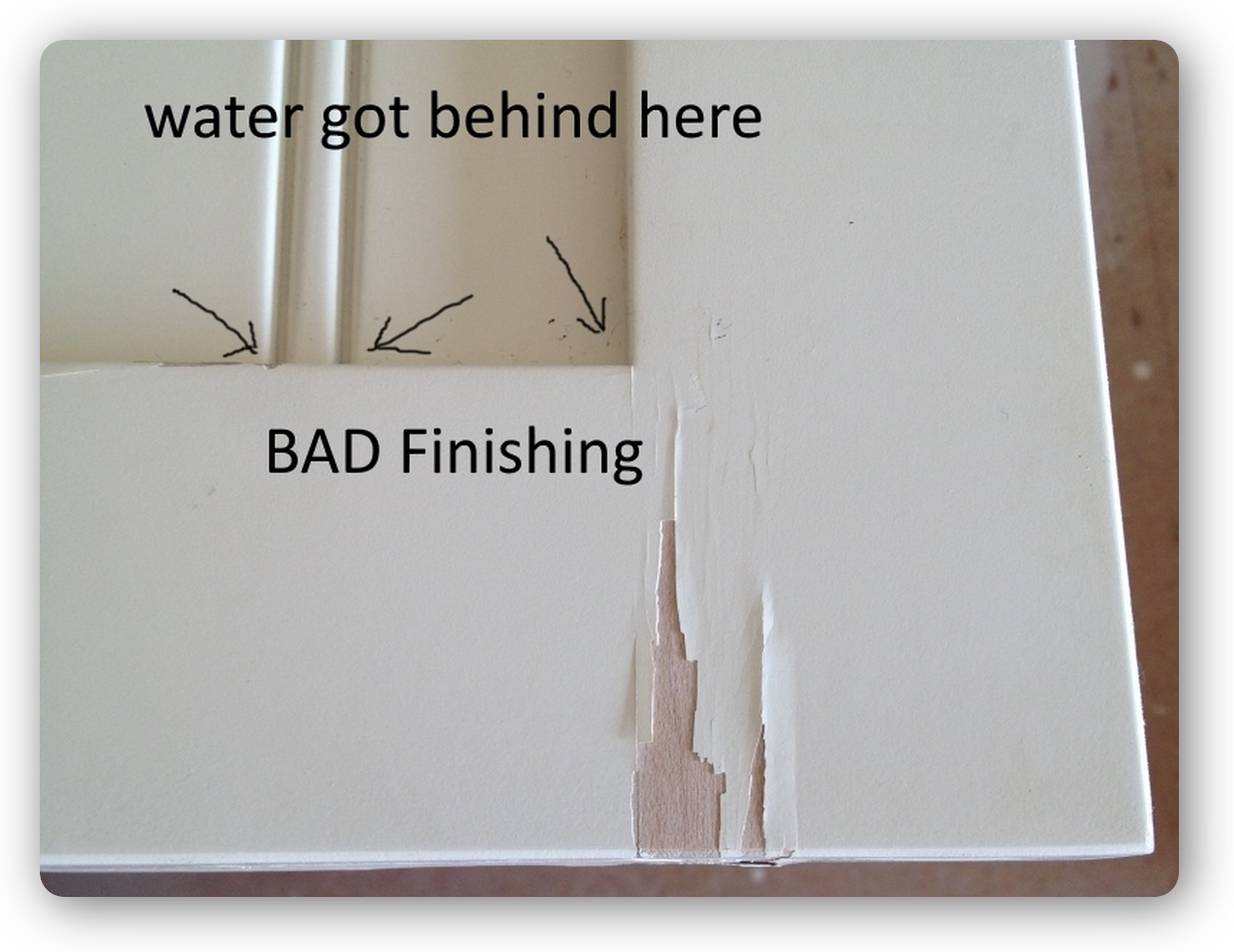 Repairing kitchen cabinets with water damage