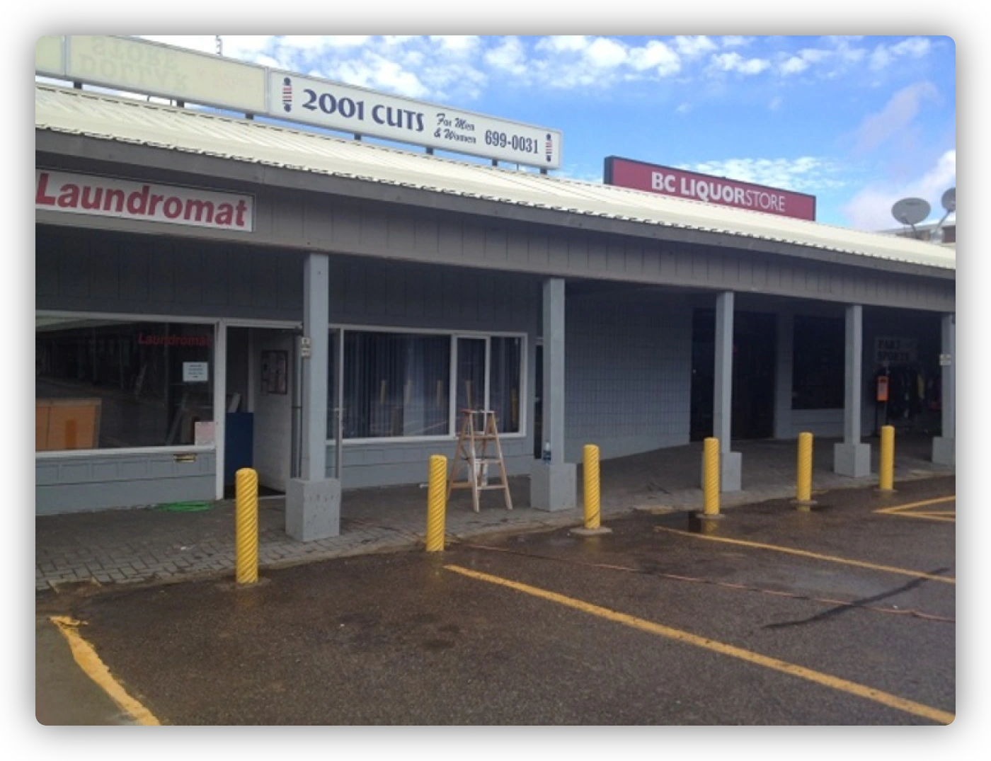 Fraser Lake Mall before painting