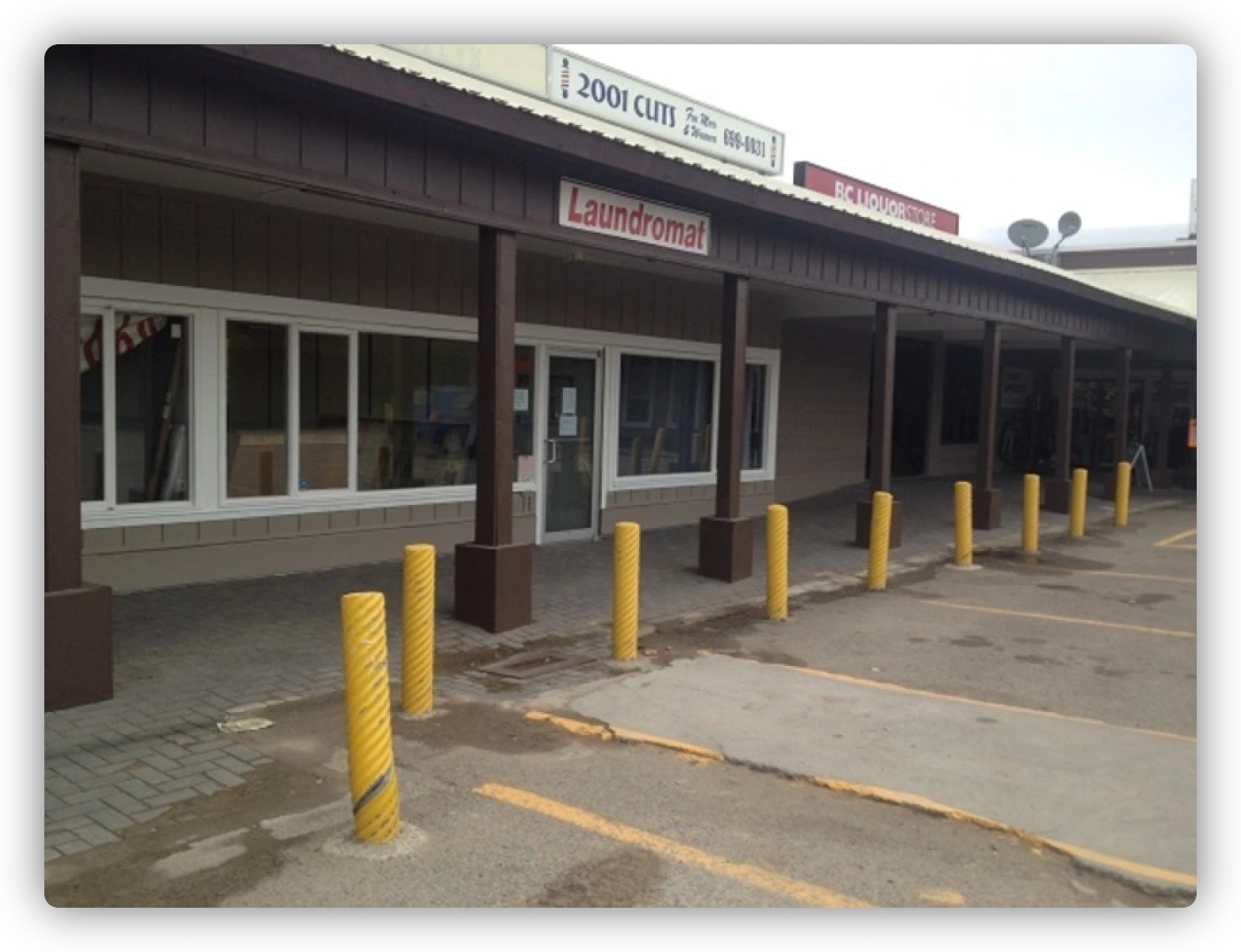 Fraser Lake Mall after painting