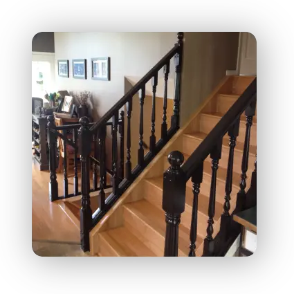 Espresso Bean Railings Painted by PAINTING Guys